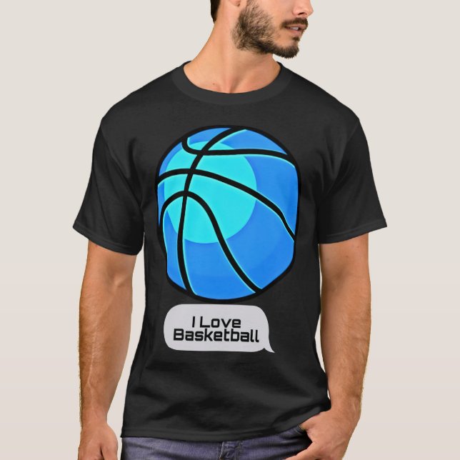 Camiseta basquetebol engraçado  (Frente)