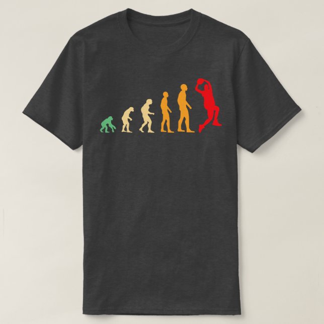 Camiseta basquetebol engraçado 1 (Frente do Design)