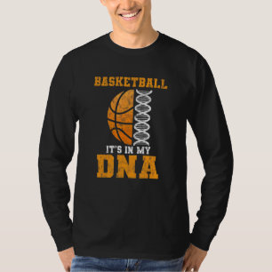 Camiseta Basquetebol Está No Meu DNA Jogador De Basquete