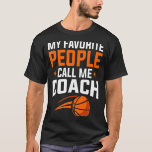 Camiseta Basquetebol Meus Favoritos Chamam Treinador