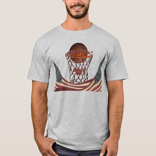 Camiseta Basquetebol nada mas da rede na aro (Frente)