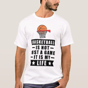 Camiseta Basquetebol Não É Apenas Um Jogo, É Minha Vida