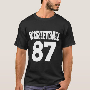 Camiseta Basquetebol Número 87 Meu Jogador de Basquete Favo