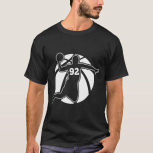 Camiseta Basquetebol Número 92 Meu Jogador de Basquete Favo