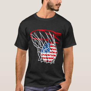 Camiseta Basquetebol Patriótico Americano 4 De Julho Bandei