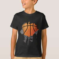 Basquetebol rasgado (número & nome)