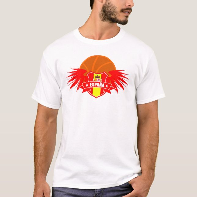 Camiseta Basquetebol Spain (Frente)