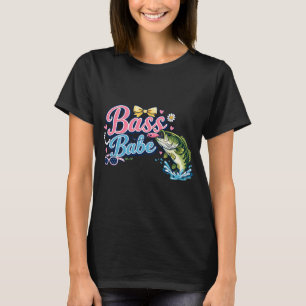 Camiseta Bass Babe Carretel Fofo Divertido Pesca Feminina