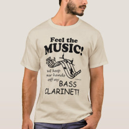 Camiseta Bass Clarinet Sente A Música