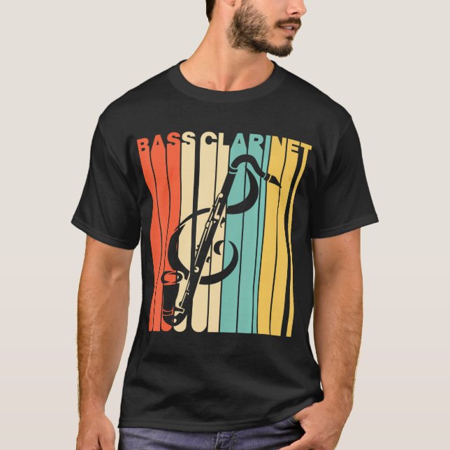 Camiseta Bass Clarinet Silhouette (Frente)