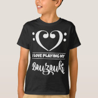 Bass Clef Heart Love Tocando Bouzouki