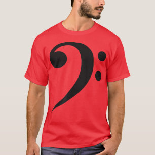 Camiseta Bass Clef Music Bauxs Players Bass Black on Bl