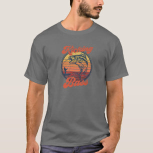 Camiseta Bass De Kicking - Pesca Engraçada De Bassas De Vin