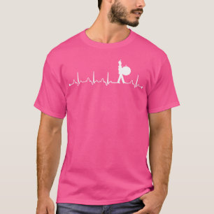 Camiseta Bass Drum Player Heartbeat Ekg Funny Bass Drummer