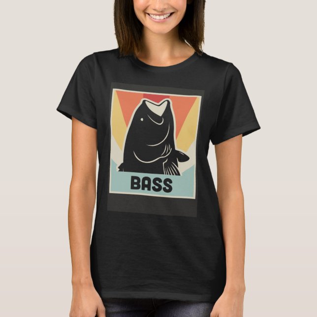 Camiseta Bass Fish Freshwater Fishing & Bass Fishing (Frente)