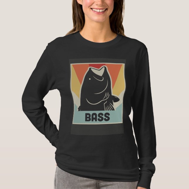 Camiseta Bass Fish Freshwater Fishing & Bass Fishing (Frente)