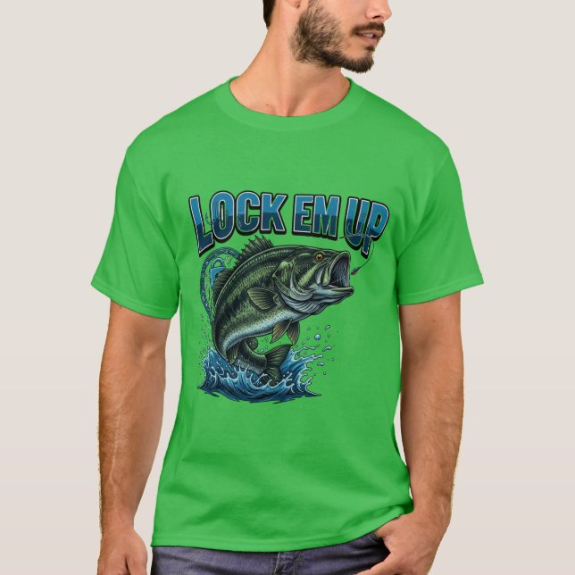 Camiseta Bass Fish Lock Em Cima (Frente)