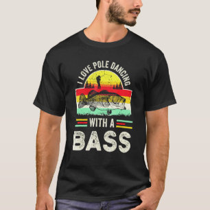 Camiseta Bass Fish Piada Pesca de Bass Retro Pai Pescador