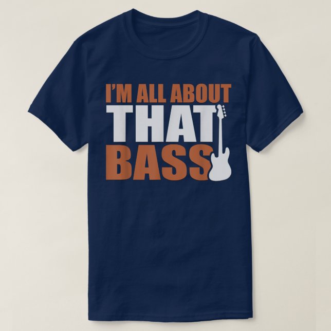 Camiseta Bass Funny Guitar (Frente do Design)