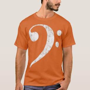 Camiseta Bass Guitar Clef Para O Bass Player