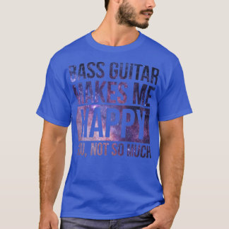 Camiseta Bass Guitar Me Faz Feliz 1