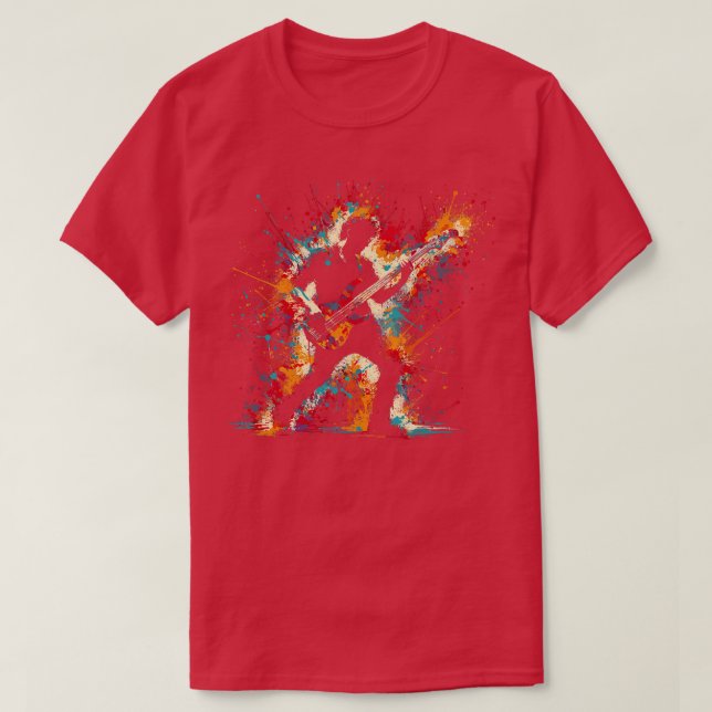 Camiseta Bass Guitar Player (Frente do Design)