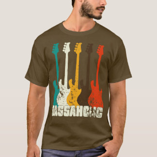 Camiseta Bass Guitar Player Bassaholic Bass Player Guitaris
