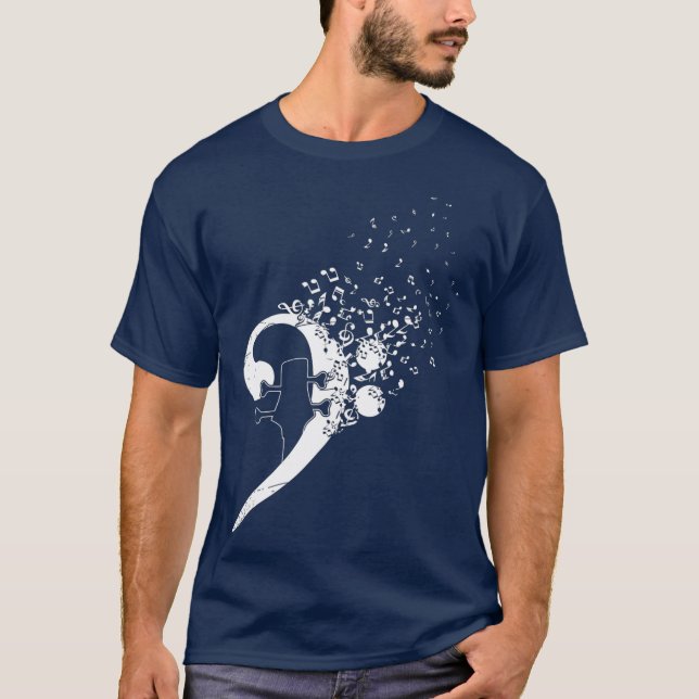 Camiseta Bass Guitarrista Bassista Bass Clef Musico (Frente)