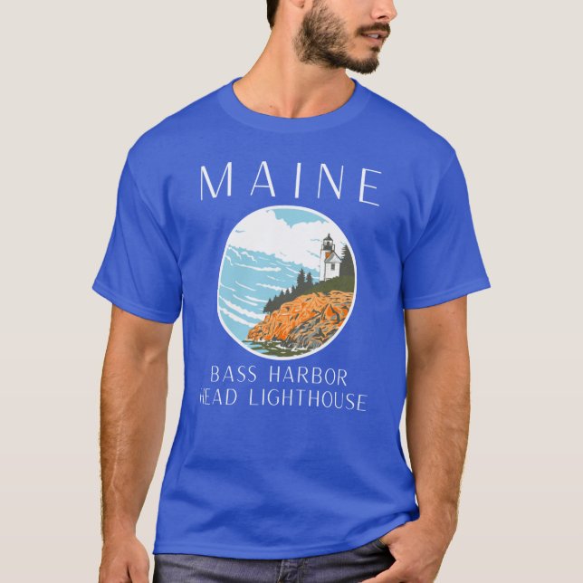 Camiseta Bass Harbor Light (Frente)