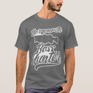 Camiseta Bass Hunter Design Largemouth Bass Fisheries169 