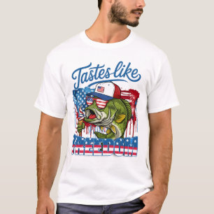 Camiseta Bass Patriótico Tem Gosto de Liberdade Gráfico