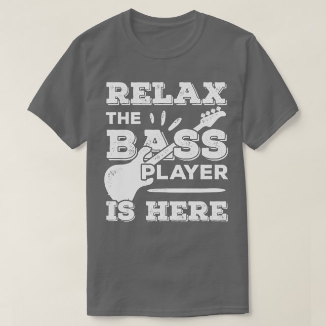 Camiseta Bass Player Guitarrista Presente (Frente do Design)