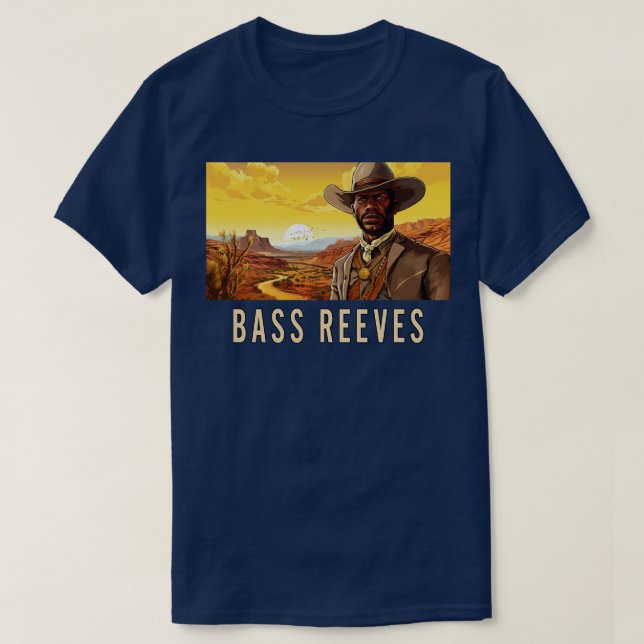 Camiseta Bass Reeves O Verdadeiro Ranger Solitário (Frente do Design)