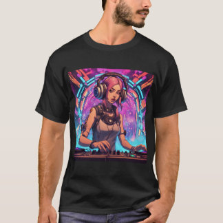 Camiseta Bass Techno Trance Raves - Cyberpunk DJ Design