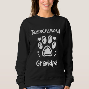 Camiseta Basschshund Vovô Basset Hound Dachshund Mix Gra