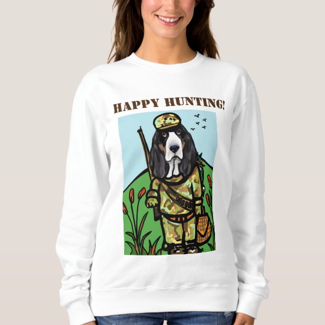 CAMISETA BASSET HOUND CHRISTAS (Frente)
