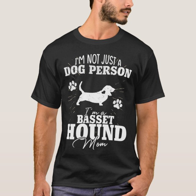 Camiseta Basset Hound Dog Mom  for Women Dog  Mothers Day (Frente)
