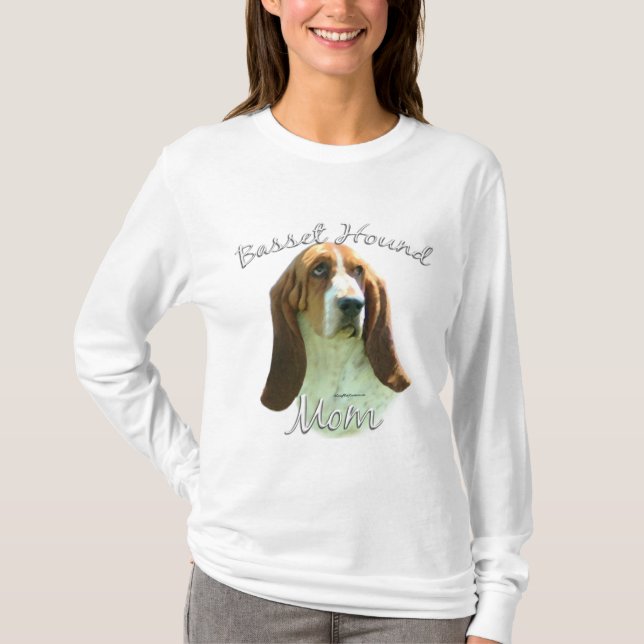 Camiseta Basset Hound Mãe 2 (Frente)