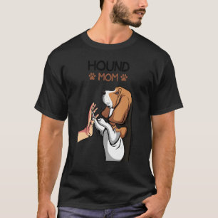 Camiseta Basset Hound Mãe Cachorro Mama Menina