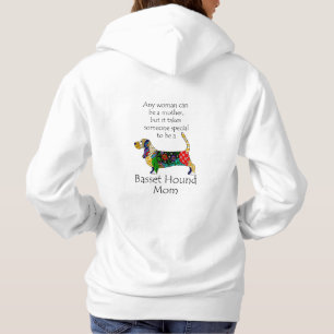 Camiseta Basset Hound Mãe Hoodie