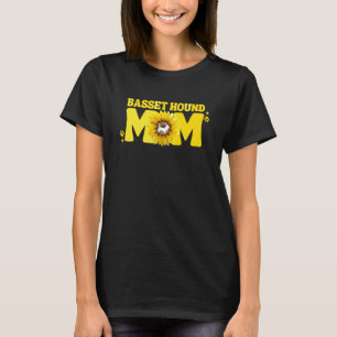Camiseta Basset Hound Mãe Para Mulher Basset Mãe Cachorro C