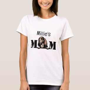 Camiseta Basset Hound Peeking Personalizou Mãe