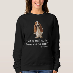 Camiseta Basset Hound Primeiro Roubamos Seu Coração
