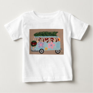 Camiseta Basset Hounds de Natal em Van Hippie