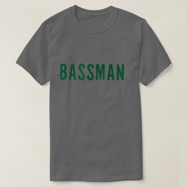 Camiseta Bassman Bass Player Bass Guitarist Bassist Bass Gu (Frente do Design)