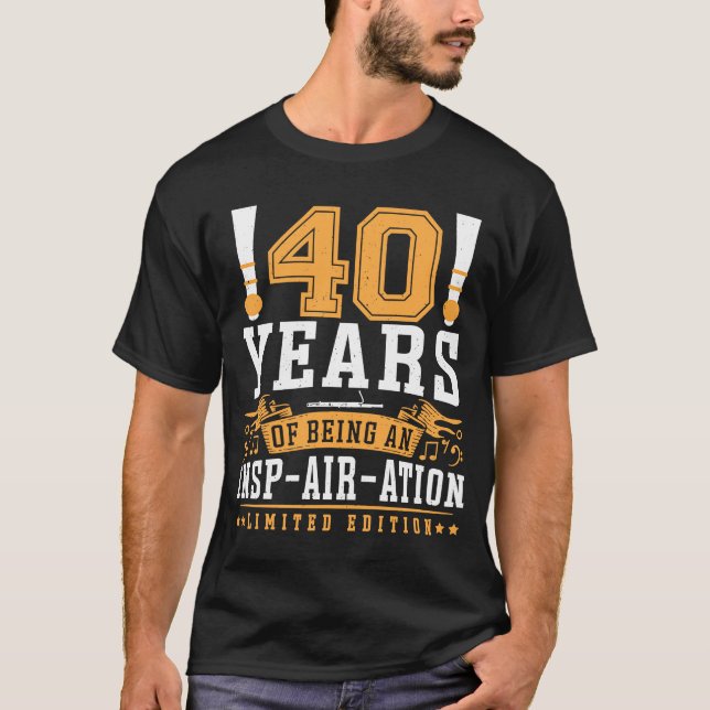 Camiseta Bassonista Aniversário De 40 Anos (Frente)