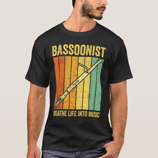 Camiseta Bassoon Bassoonist Breathe Life Into Music (Frente)