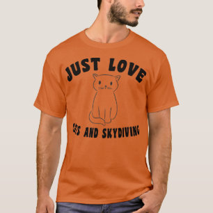 Camiseta Basta Amar Gatos E Skydiving