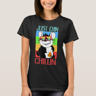 Camiseta Basta Chin Chillin Com A Chinchilla Refrigerada