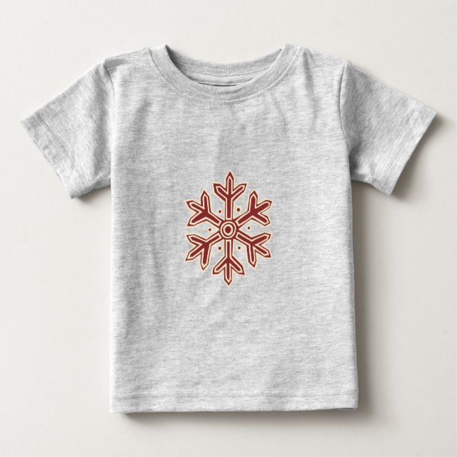 Camiseta Basta Coleção de Natal - Floco de Neve (Frente)